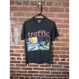 Vintage 90s Traffic Band Shirt Far From Home Tour 1994 Faded Music Adult Large